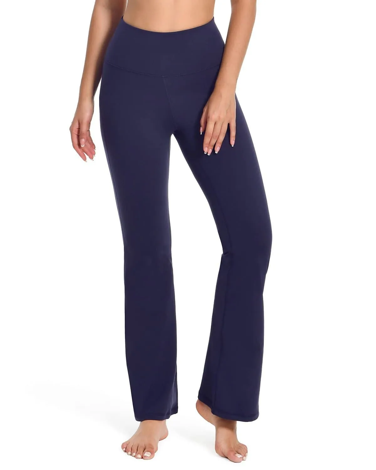 High Waisted Pockets Flare Leggings